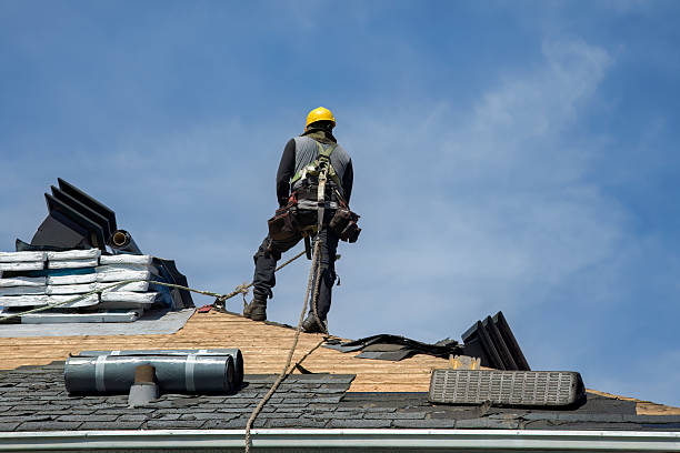 Professional Roofing technician working in Polk City, IA